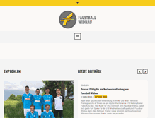 Tablet Screenshot of faustball-widnau.ch